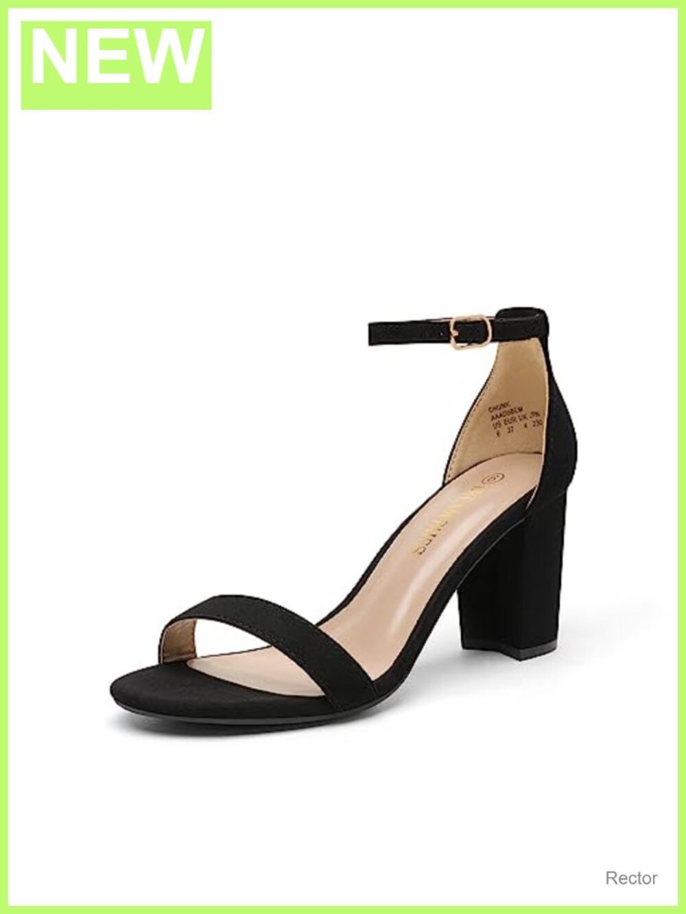 Women's Comfort Block Heel Sandals 3" Chunky Heel Ankle Strap Suede